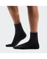 Meia On Running Run Cano Médio Unissex Preto-Preto