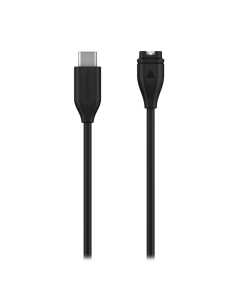 Cabo Carregador Garmin Usb Fenix 7/6/5/Fr 55/45/Swim 2/Instinct 2/Venu 2 Plus/2 Sq Tipo C Preto