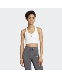 Top Adidas Run Pocket Médio Suporte Feminino Branco